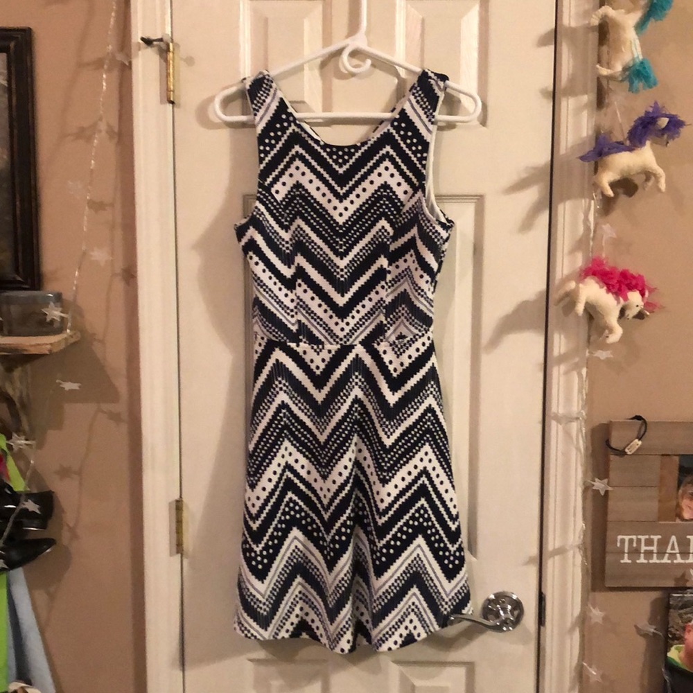 Cute black and white summer dress.